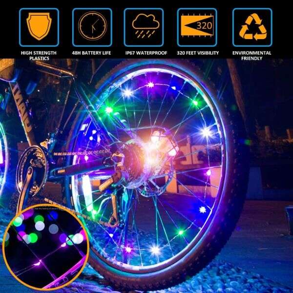 Koshing - LED svetlá na bicykli