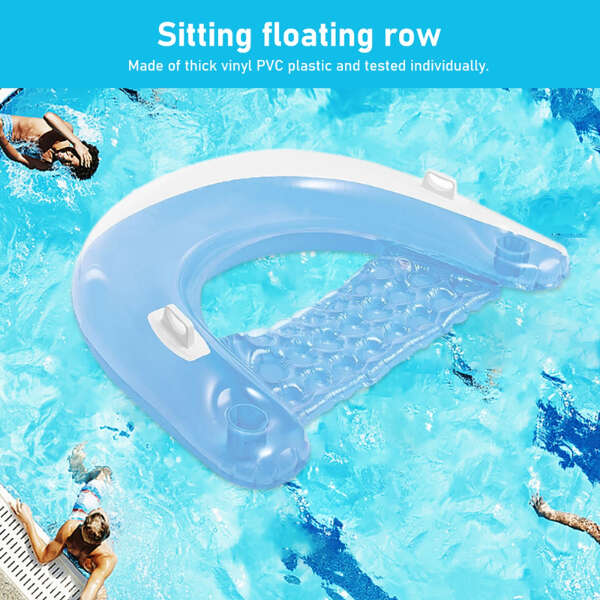 Chilaxo - Inflatable pool chair with cup holders