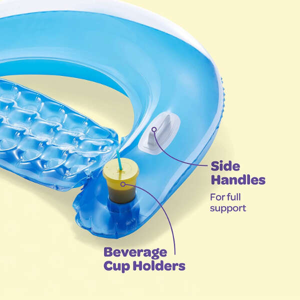 Chilaxo - Inflatable pool chair with cup holders
