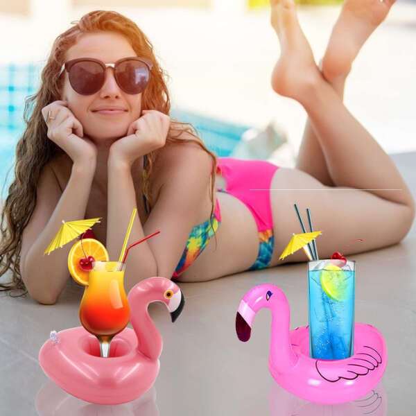 Floatmate - Set of 10 inflatable bottle holders