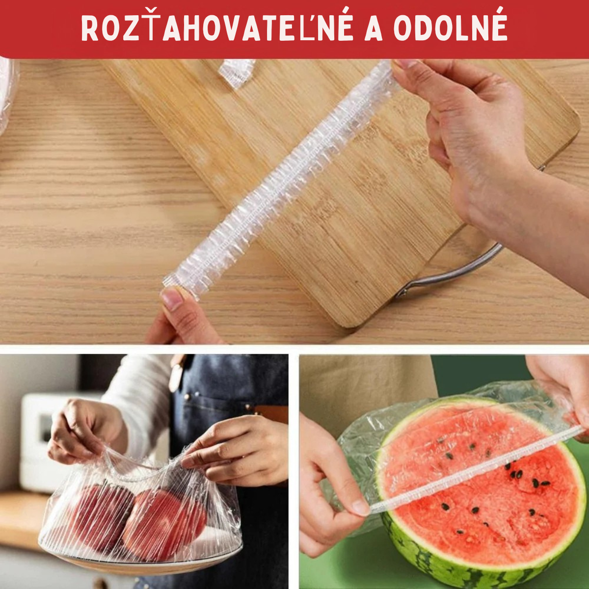 Set 300 – Opakovane použiteľné elastické vrecká na ochranu potravín