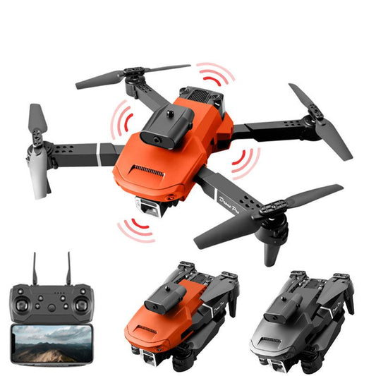 Mini dron s jednou kamerou, kvadrokoptéra na vyhýbanie sa prekážkam, Wi-Fi, 360°, 4K, oranžová