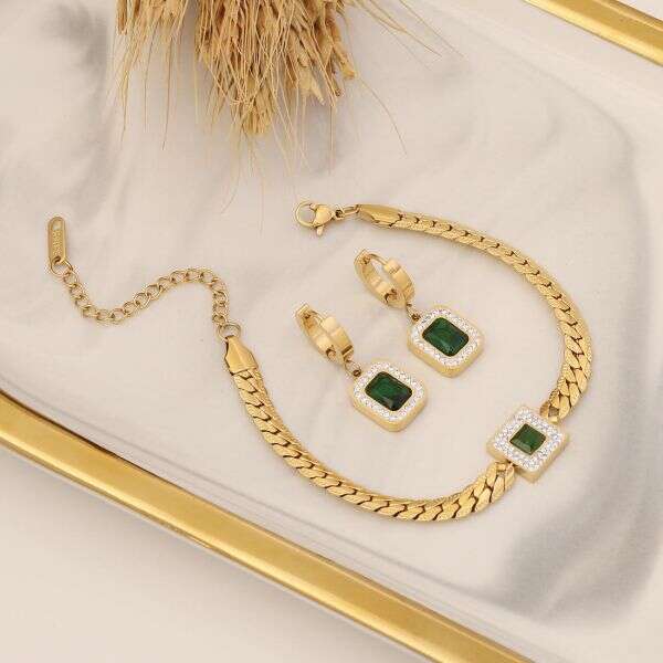 Almaretta - Luxury set with necklace, bracelet and earrings