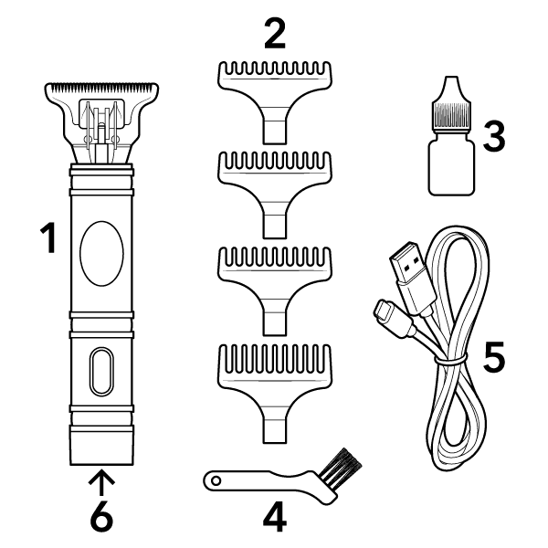 Choppert - Strihač vlasov s usb portom