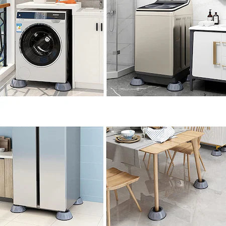 Sada 8 antivibračných podložiek – Proti hluku & Protišmykové